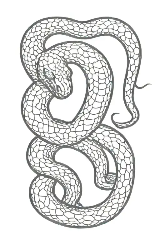 Snake tattoo design idea