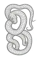 Snake tattoo design idea