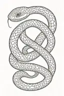 Snake tattoo design idea