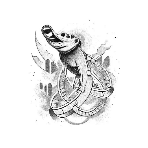  roller coaster tattoo design idea