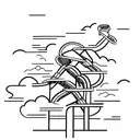  roller coaster tattoo design idea