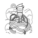  roller coaster tattoo design idea