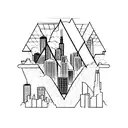 Chicago skyline tattoo design idea
