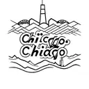 Chicago skyline tattoo design idea