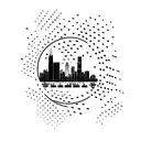 Chicago skyline tattoo design idea