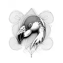  flamingo tattoo design idea