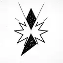 Texas nature star tattoo design idea