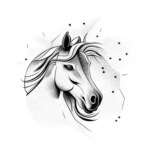Horse Tattoo Stock Vector by ©funwayillustration 59132155