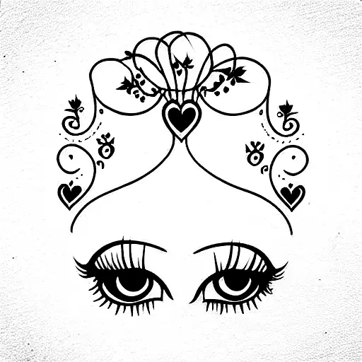 2 daughters like my princesses tattoo design idea