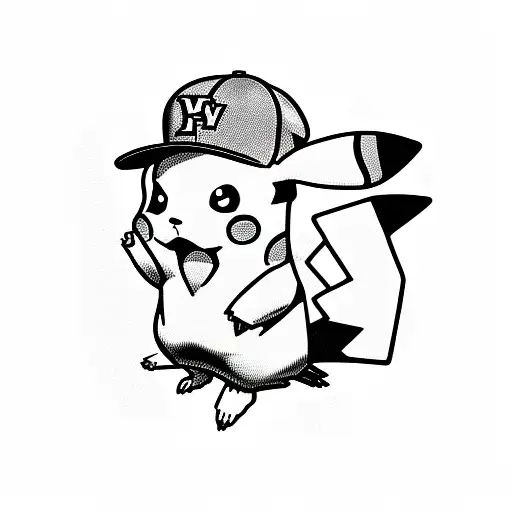 pikachu tattoo design idea