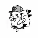 pikachu tattoo design idea