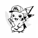 pikachu tattoo design idea
