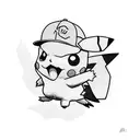 pikachu tattoo design idea