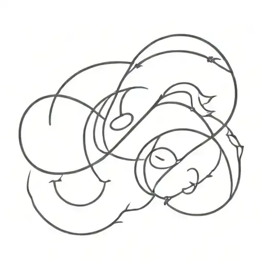 aries and aquarius and cancer tattoo design idea