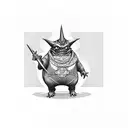 gengar tattoo design idea