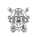 dwarf tattoo design idea