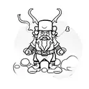 dwarf tattoo design idea