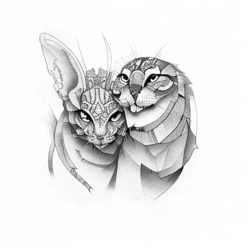 brother & sister  tattoo design idea