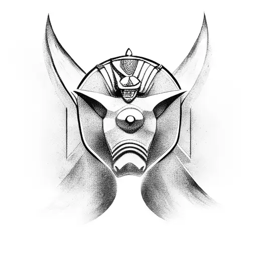anubis, Egipto, camino tattoo design idea