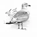 gull tattoo design idea