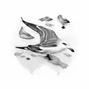 gull tattoo design idea