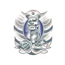 Onward and upward tattoo design idea