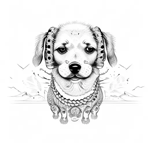 sick as a dog  tattoo design idea