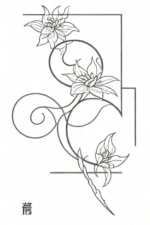 chinese words tattoo design idea