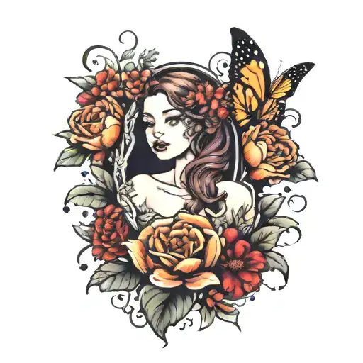 find someone who grows flowers in the darkest parts of you tattoo design idea