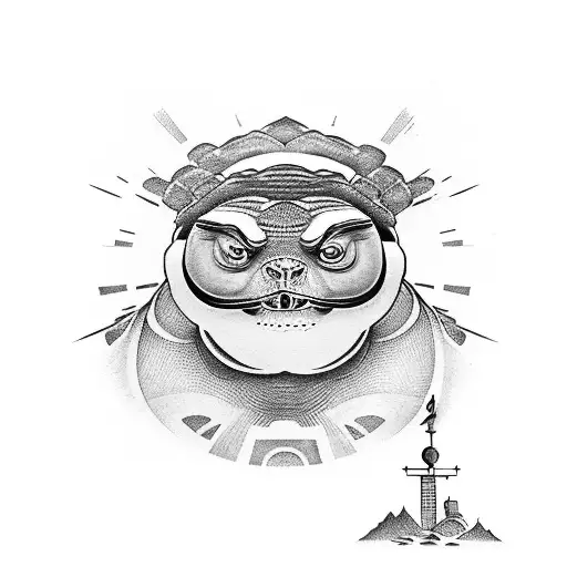 master oogway tattoo design idea