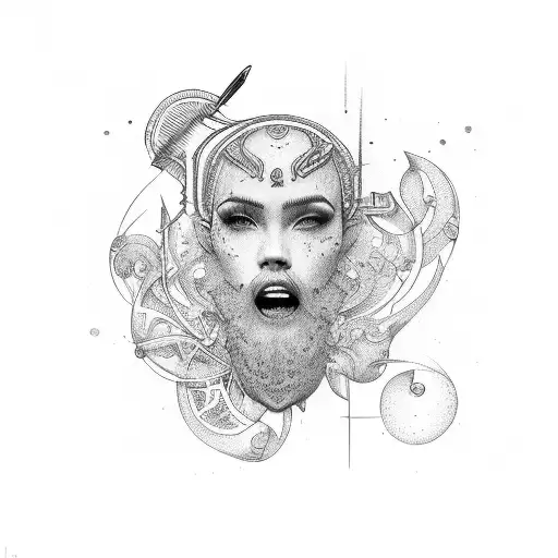 barber tattoo design idea