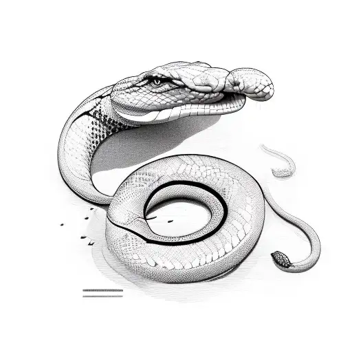 Anaconda tattoo design idea
