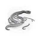 Anaconda tattoo design idea