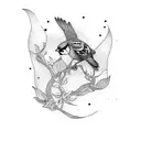 Sparrow tattoo design idea