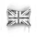 Union Jack flag tattoo design idea