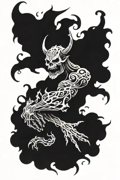 evil spirits demons the other side of heaven satan demons exorcism on the forearm tattoo design idea