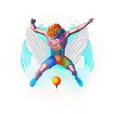 Icarus tattoo design idea