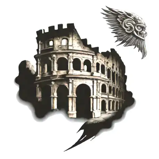 Colosseum, Gladiator Movie, Strength and Honor, Family tattoo design idea