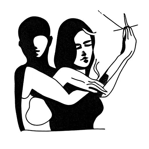 cousins with a ver y strong relationship tattoo design idea