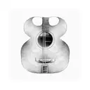  acoustic guitar tattoo design idea