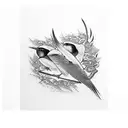 Swallow Bird tattoo design idea