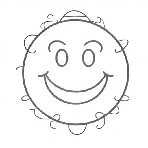 Smiley face tattoo tattoo design idea