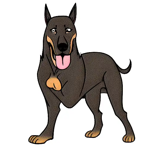 doberman tattoo design idea