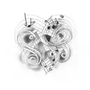 Design a unique tattoo that expresses my love for music in a creative and symbolic way. The design should emphasize my p tattoo design idea