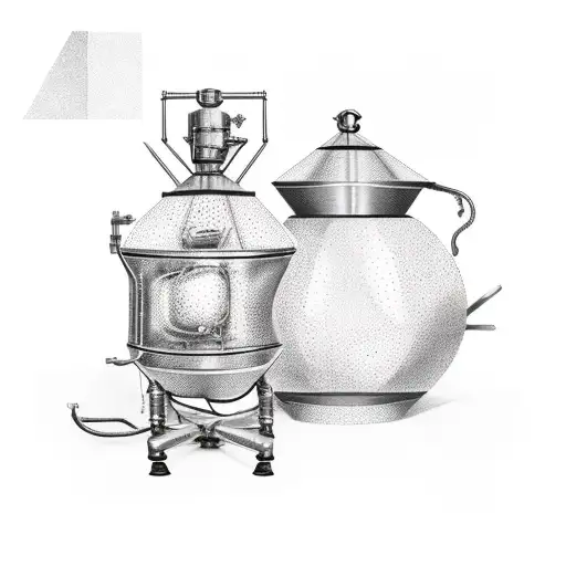 moonshine still and farming festival  tattoo design idea