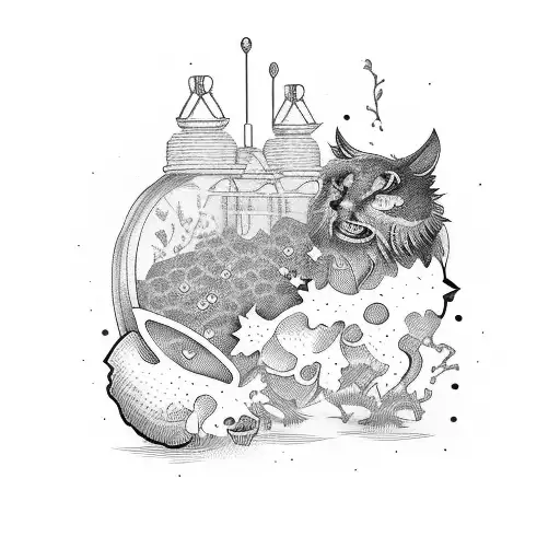 moonshine still and farming festival  tattoo design idea