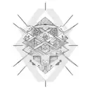 express the duality of man: always been good at numbers, but recently gotten in touch with my creative side. creativity  tattoo design idea