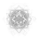 express the duality of man: always been good at numbers, but recently gotten in touch with my creative side. creativity  tattoo design idea