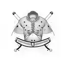 a tattoo stating on the left pectoral muscle. The tattoo will have a hockey player skating on a frozen lake with mountai tattoo design idea