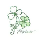 two four leaf clovers connecting with the date: 03.17.2010 below the clovers and the phrase: "my lucky charms" above tattoo design idea